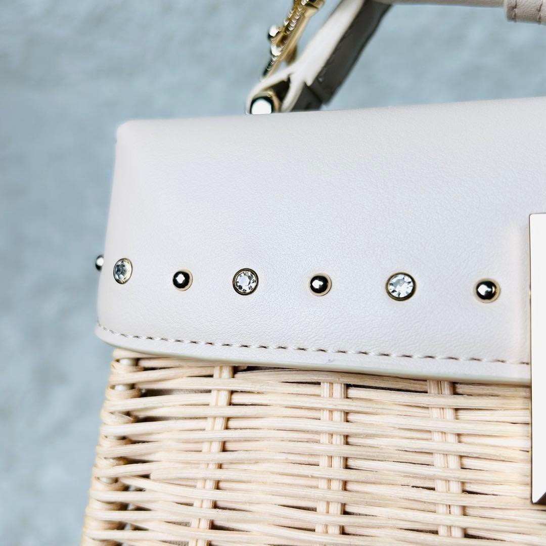 ★超希少・美品★ セルフォード ビジュー×スタッズシーズナルバッグ カゴバッグ