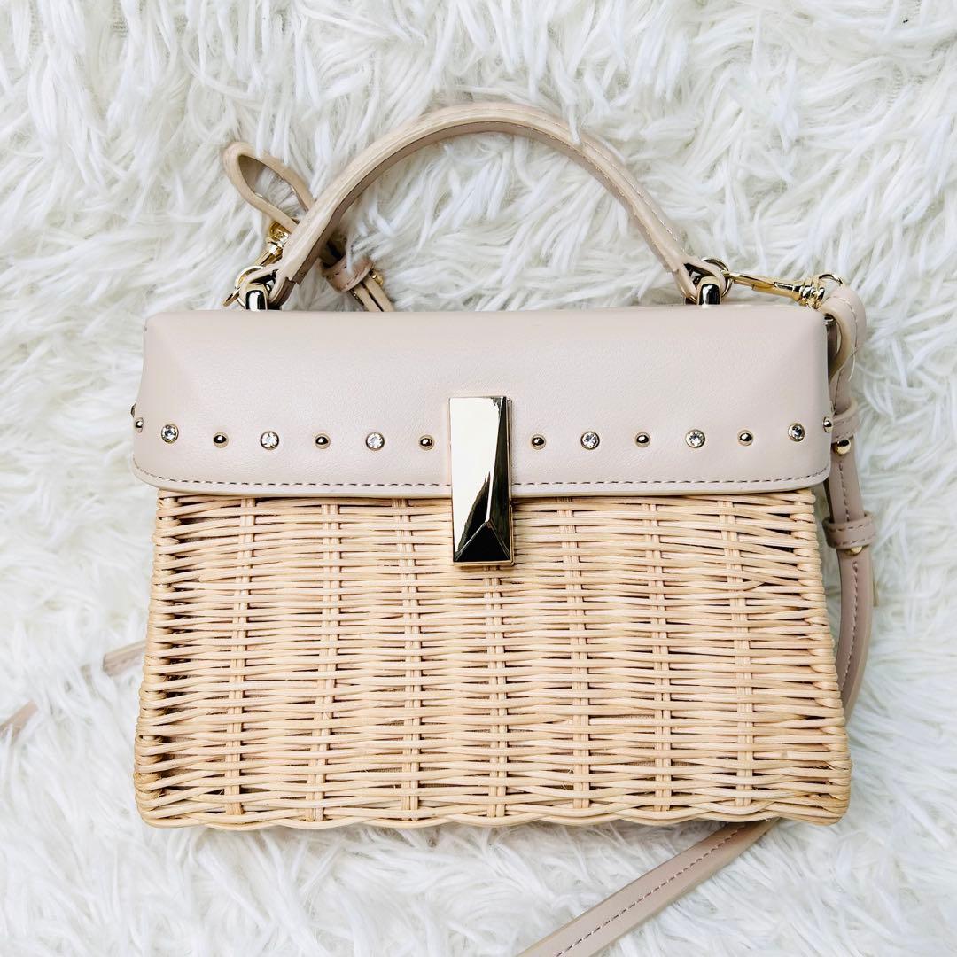 ★超希少・美品★ セルフォード ビジュー×スタッズシーズナルバッグ カゴバッグ