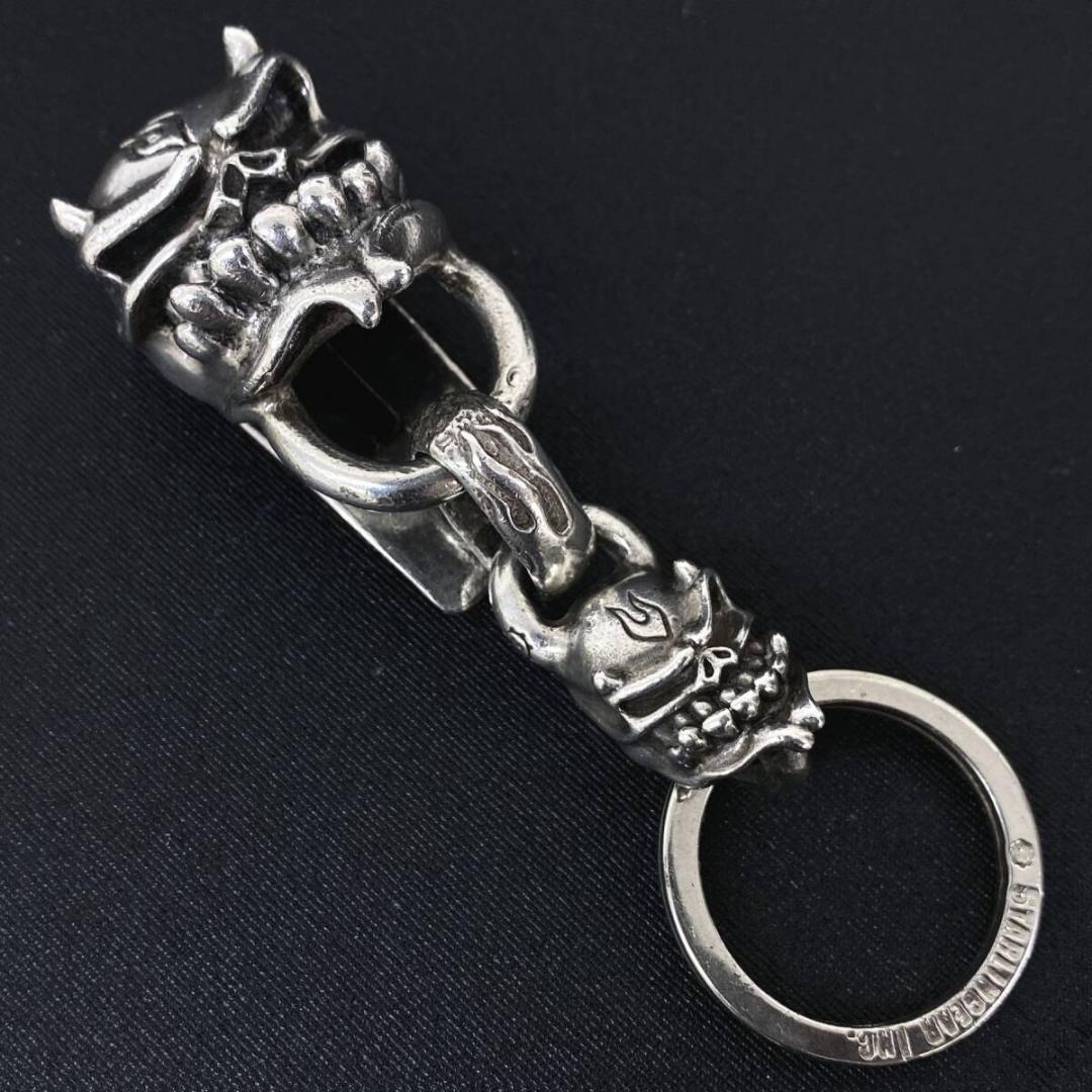 STARLINGEAR シルバー デビルブルーザー スカル キーチェーン