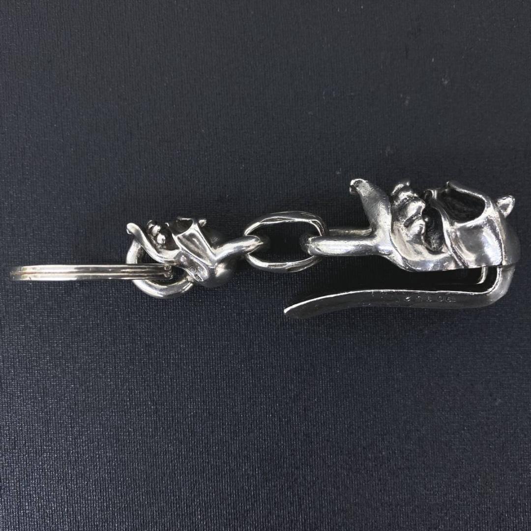 STARLINGEAR シルバー デビルブルーザー スカル キーチェーン