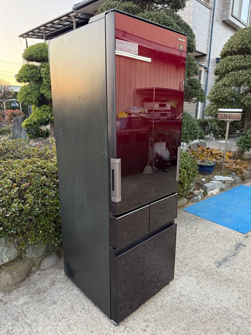 【SHARP 2019年製・415L】４ドア冷蔵庫 SJ-GT42E-R 美品