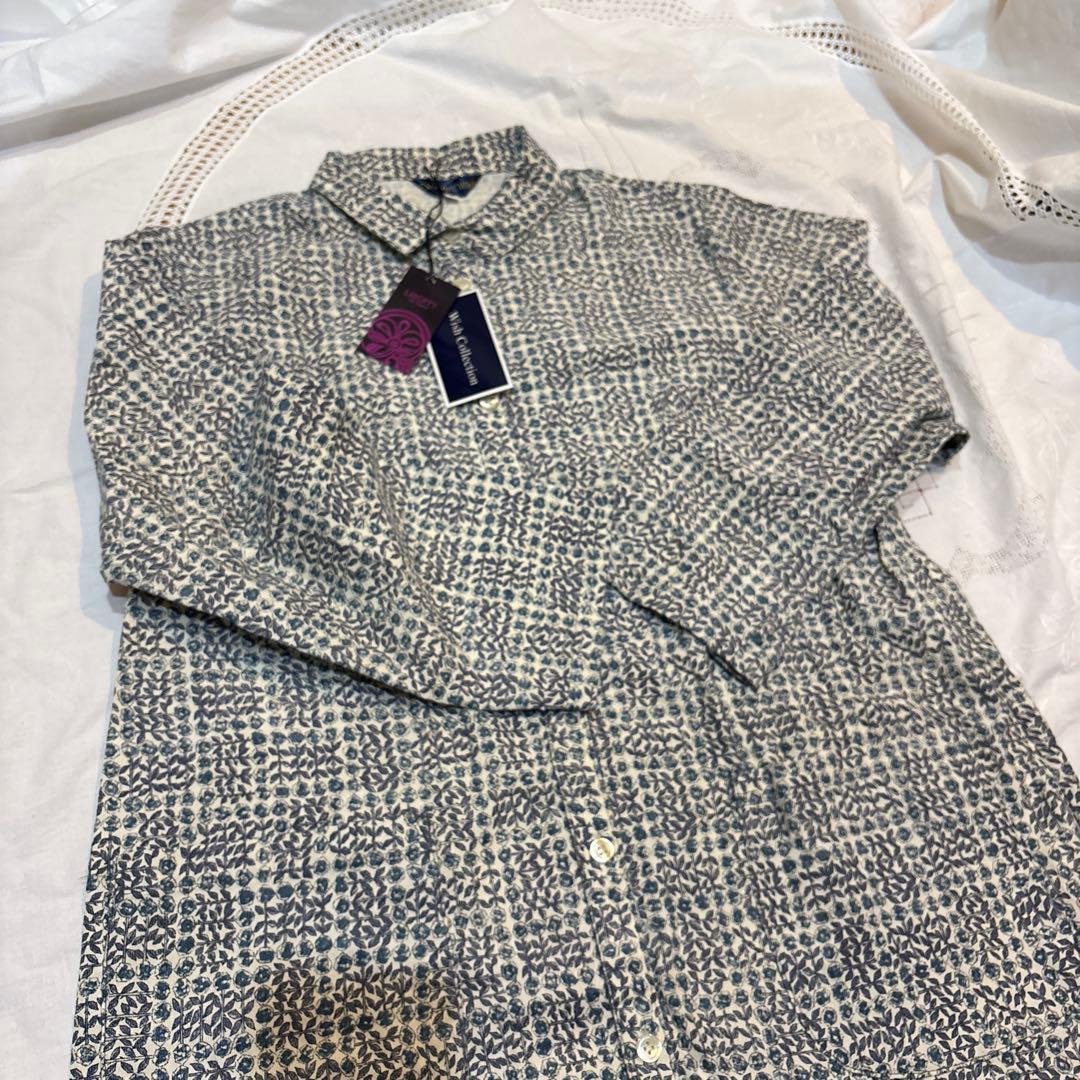 リハビリ　コーデュロイ　ブラウス　スリーピングローズ