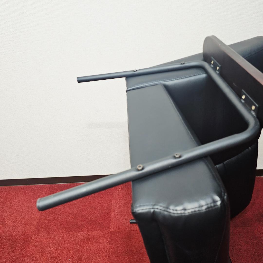 美しい黒いソファ 2人分