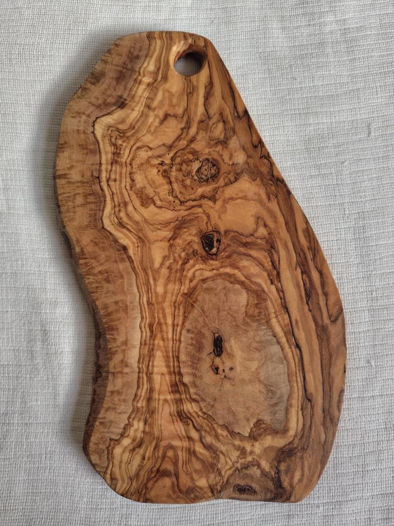 大判37cm オリーブウッド カッティングボード 一点物 無垢材　アルテレニョ