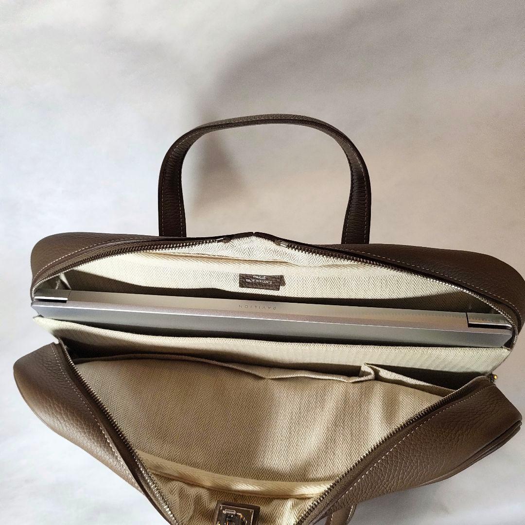 Hermes エルメス　ヴィクトリア　12H　エトゥープ　ビジネスバッグ