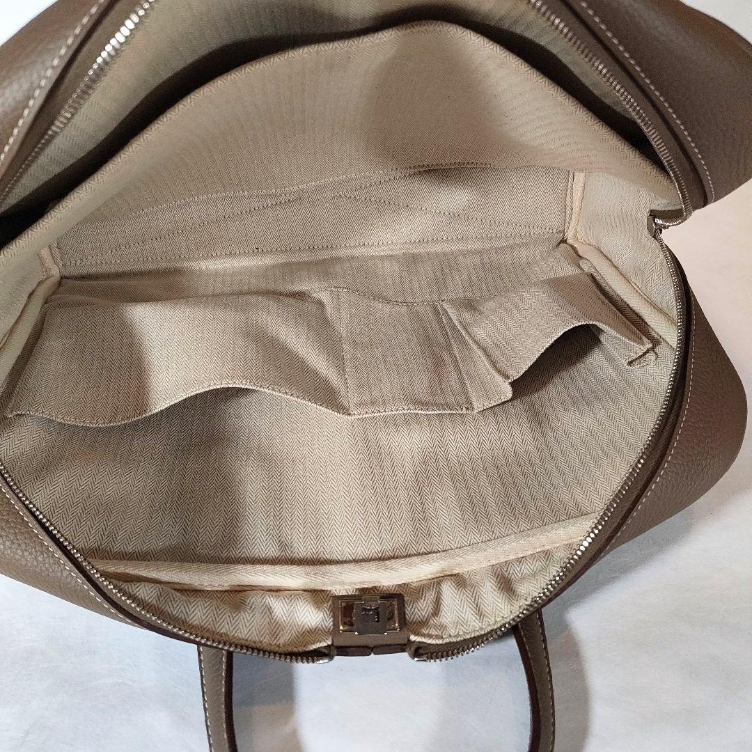 Hermes エルメス　ヴィクトリア　12H　エトゥープ　ビジネスバッグ