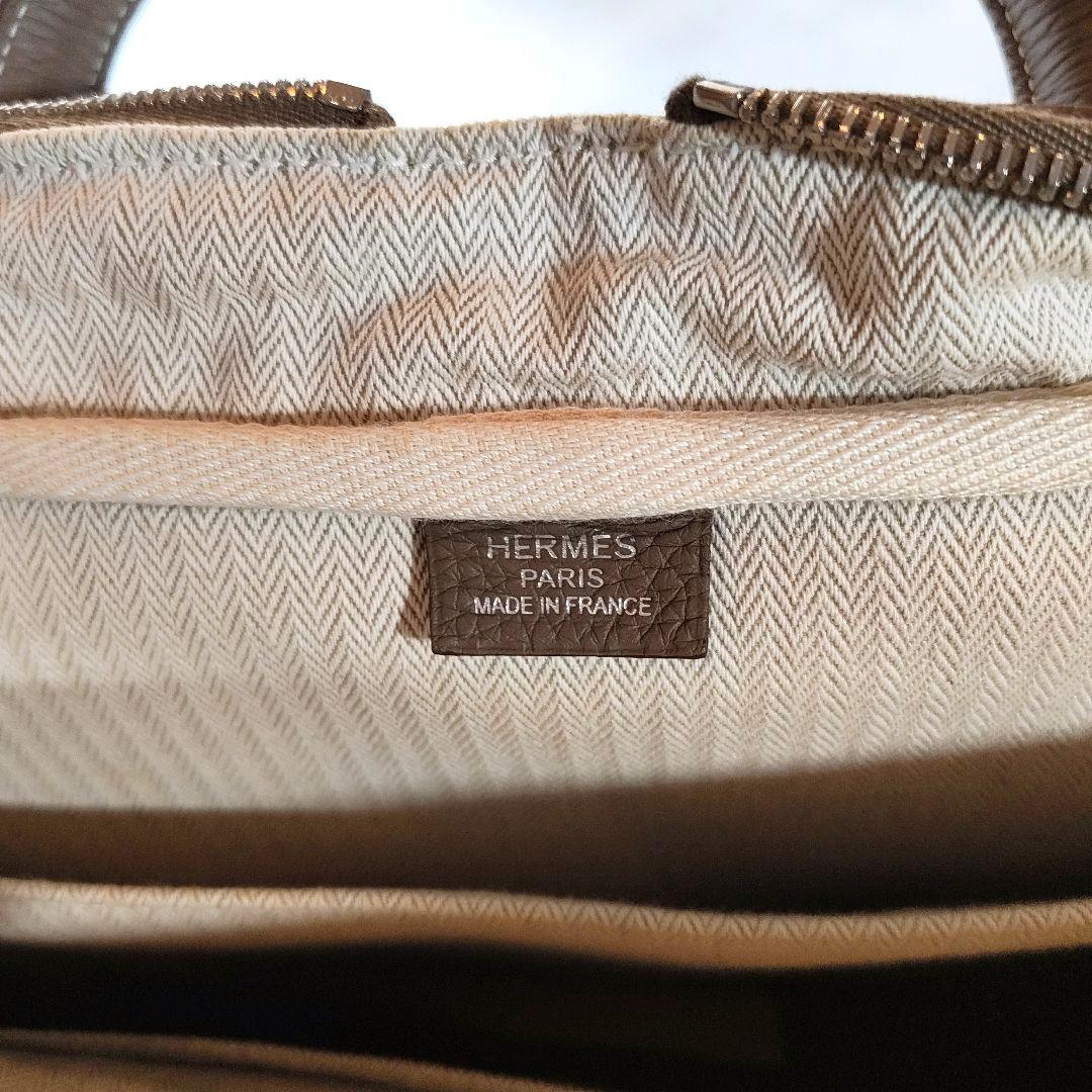 Hermes エルメス　ヴィクトリア　12H　エトゥープ　ビジネスバッグ
