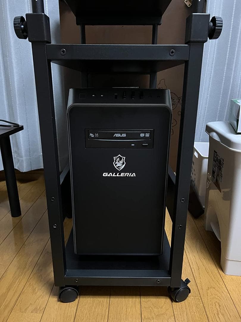 棚板 複合機ラック キャスター付き パソコンワゴン 昇降式