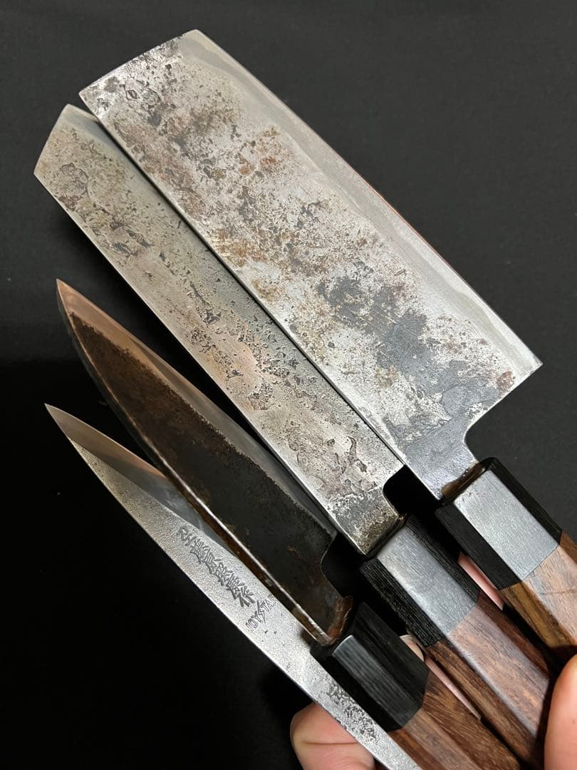 松水武田AS 菜切ー文化ー出刃セット・4本包丁