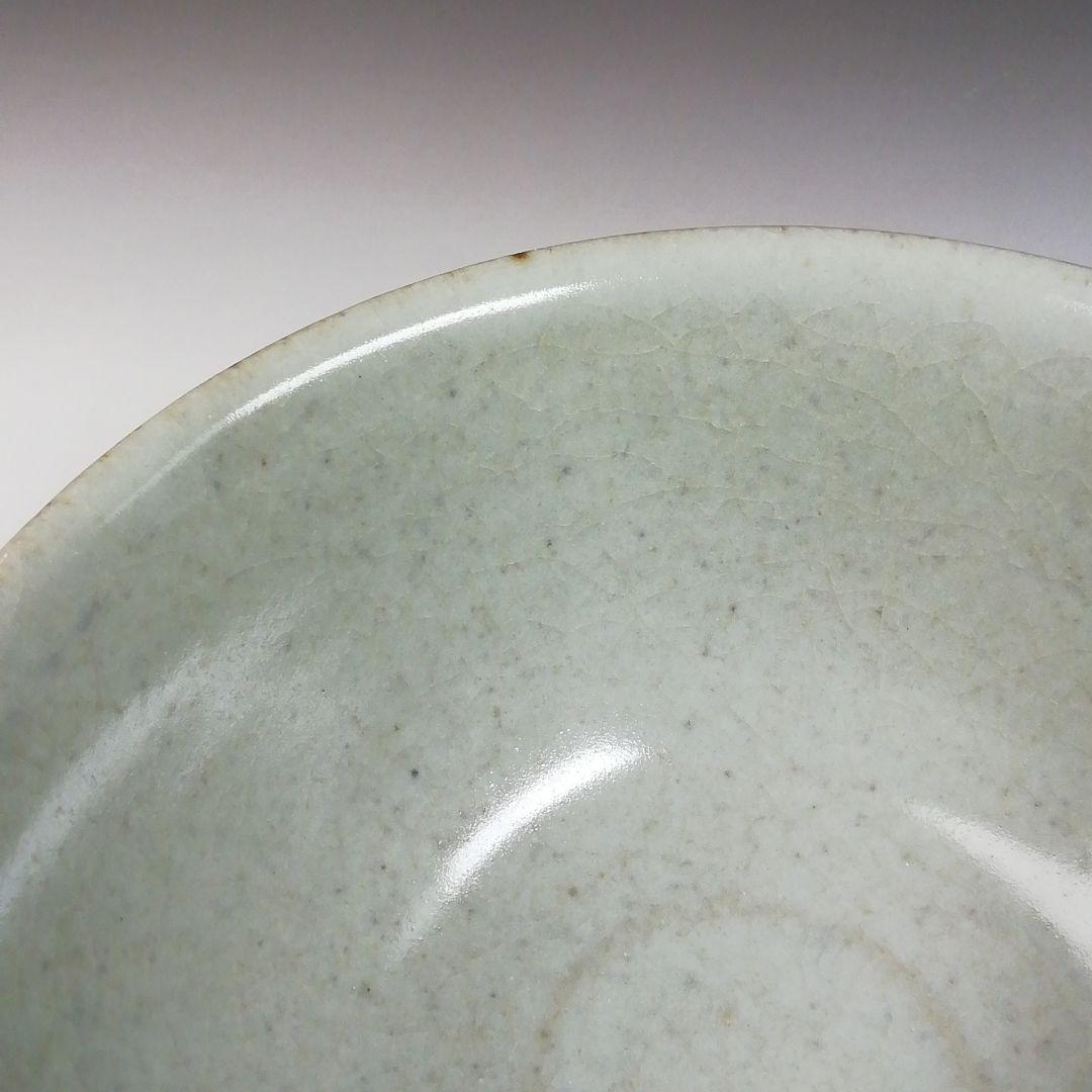 Ｔ８４８　茶碗　『白釉　茶碗』『神楽の窯　奥田康博 作』　共箱　抹茶碗　茶道具