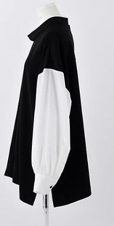 【ENFOLD】OFF-NECK LAYERED PULLOVER