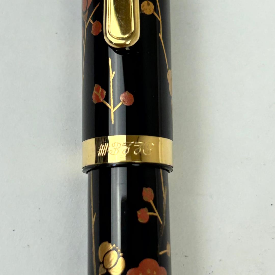 PLATINUM　プラチナ 万年筆　#3776　蒔絵　香苑　梅　黒　14K　中字