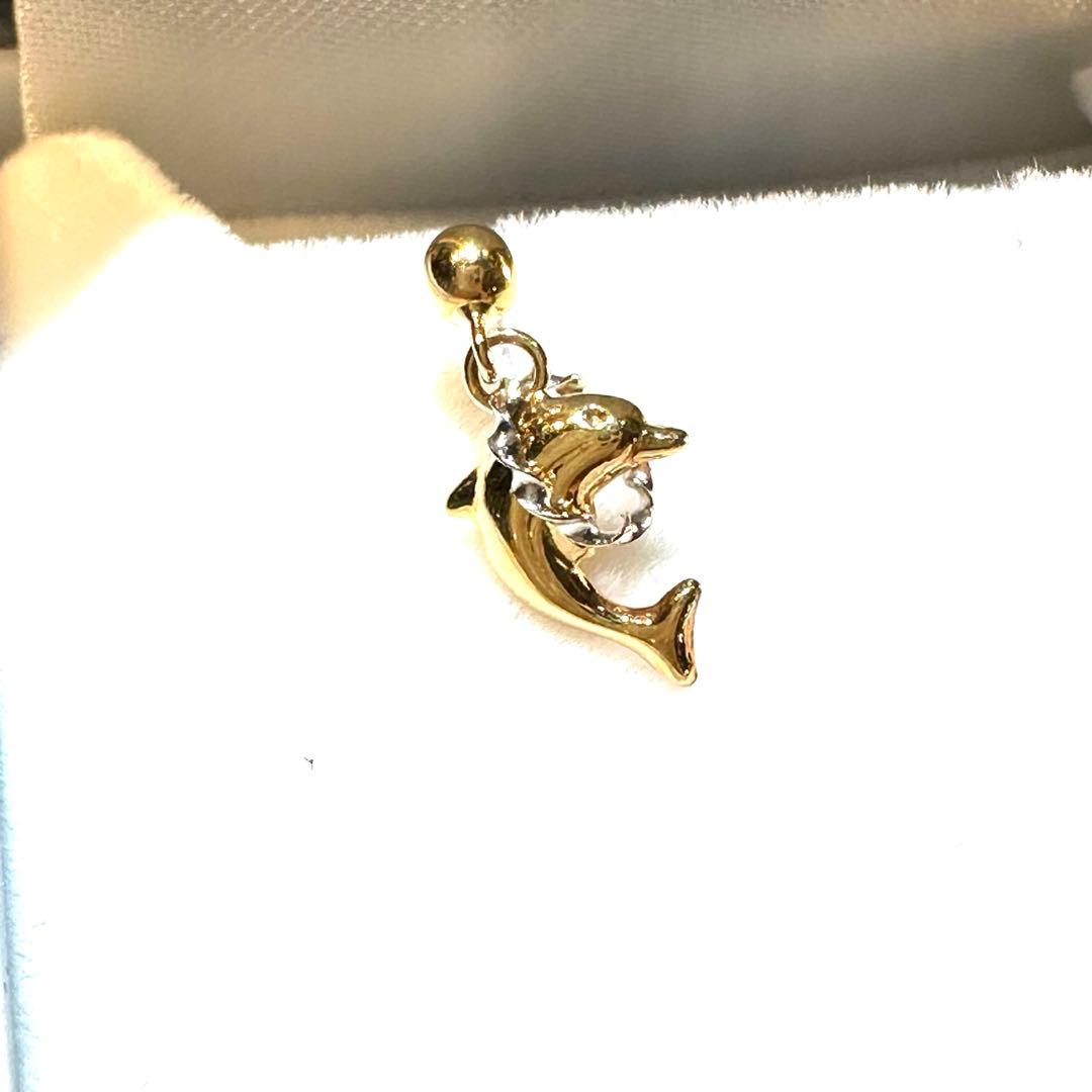 K18 イルカピアス　片方