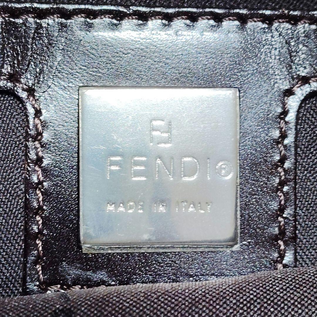 フェンディ　マンマバケット　ワンショルダーバッグ　コーデュロイ　ベージュ　訳あり