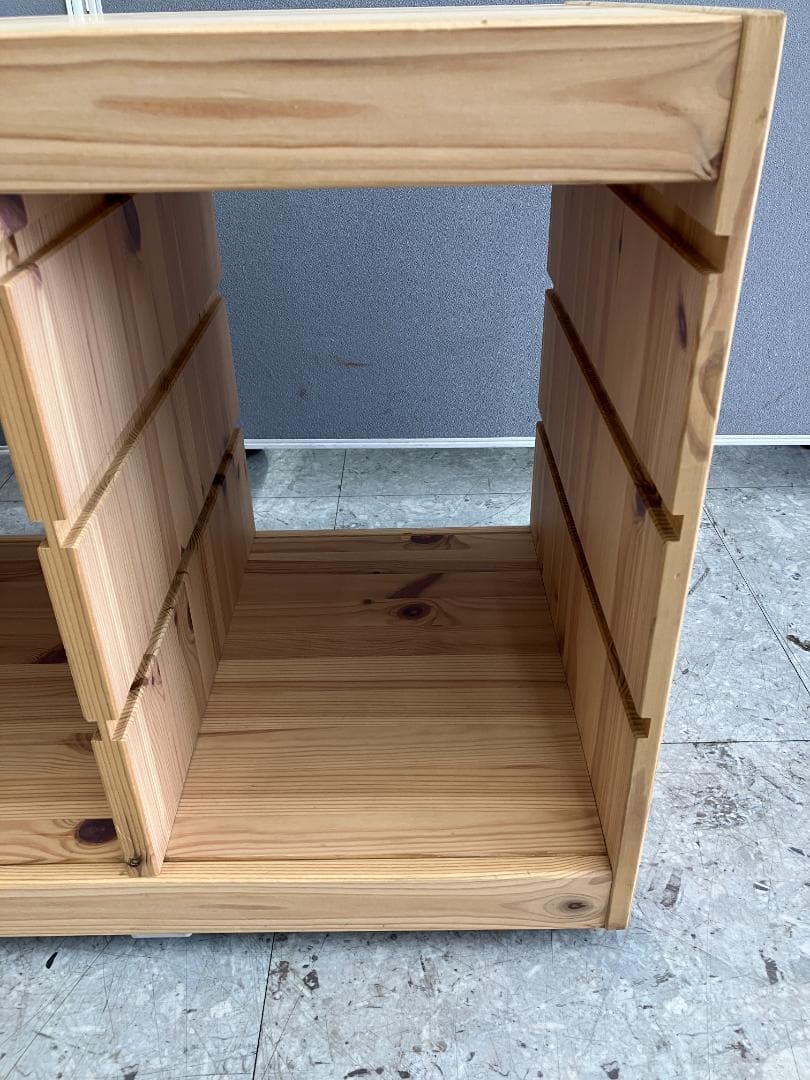 IKEA　シェルフ　TROFAST　キャスター付き　収納ケース付き　ブラウン ②