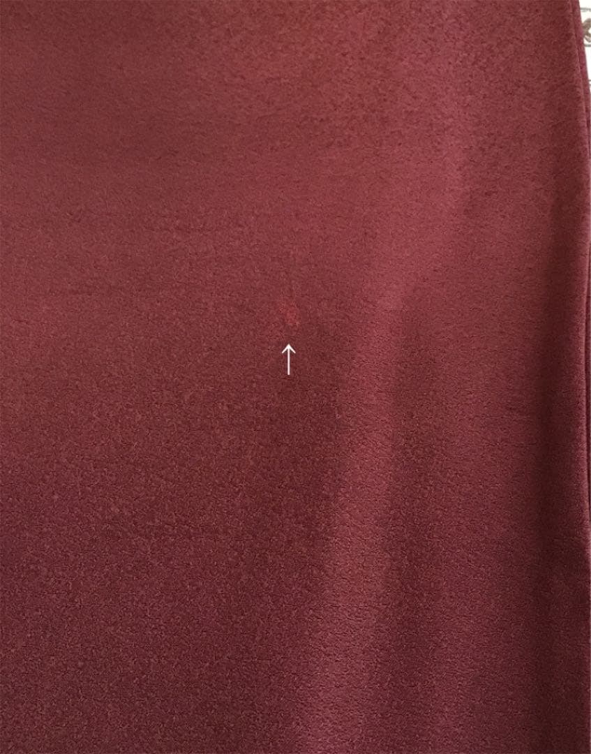 あ*め様 付下げ 童子柄 赤銅色 正絹 158cm