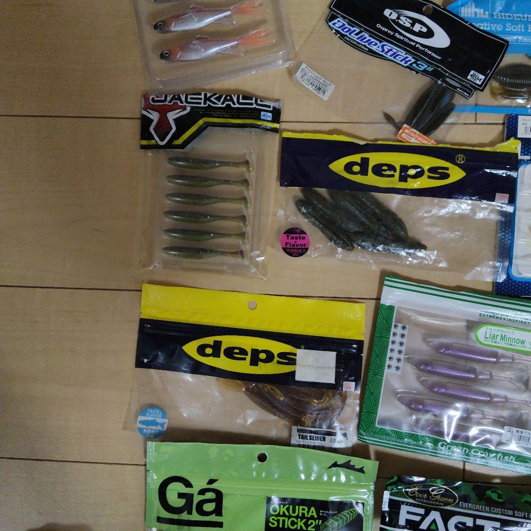 バス釣り引退セット　ワーム、フックやシンカーなど　本当に使える物のみです！！
