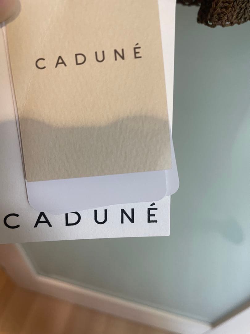 新品CADUNEカドゥネ　リネンライクティアードキャミ　茶