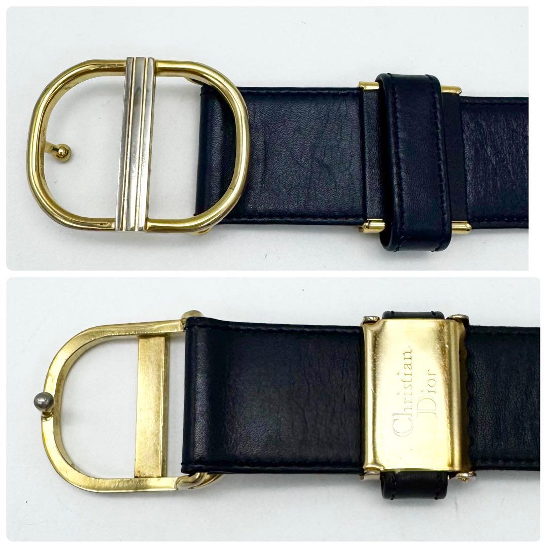 Christian Dior ディオール ヴィンテージ レザーベルト レディース