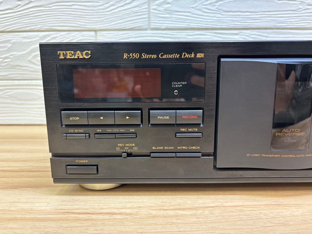 TEAC ステレオカセットデッキ 録音機能付 R-550 動確メンテナナンス済