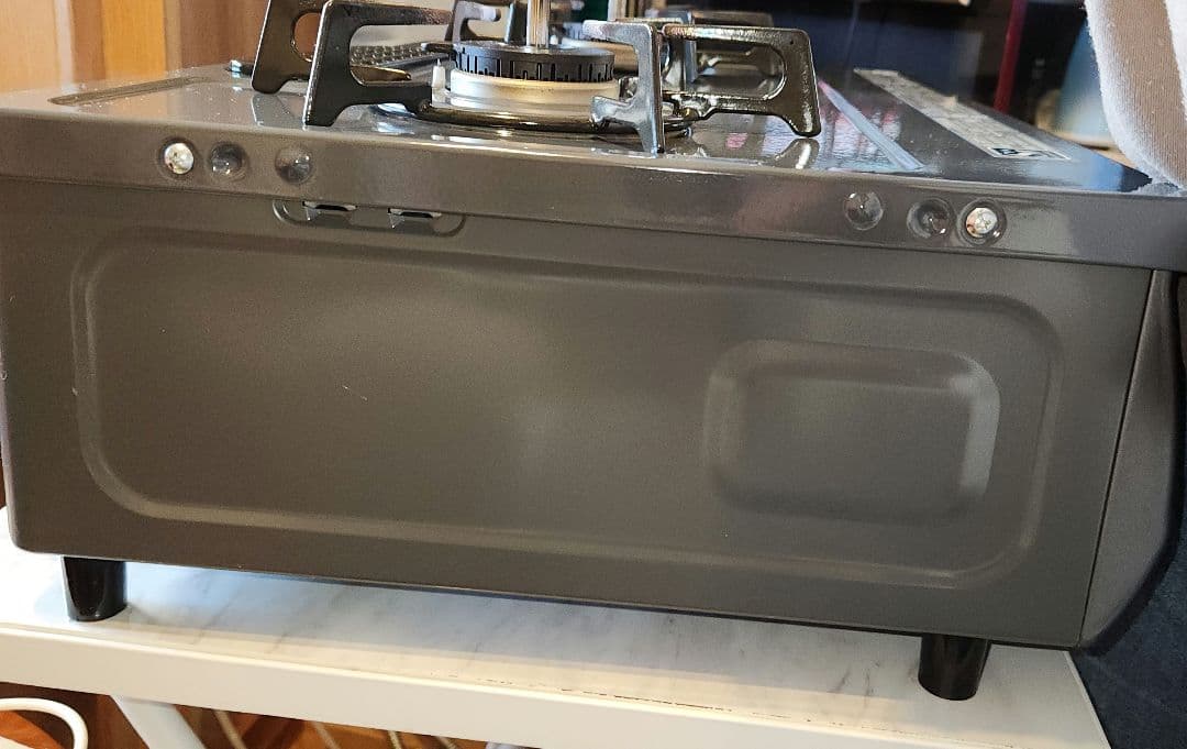 美品　リンナイ都市ガス用コンロ　KGM563DGR　2018年製　右側強火