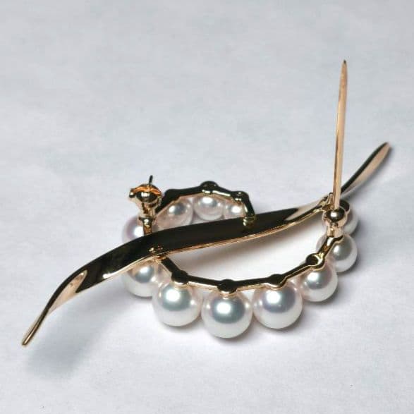 【美品 最高級】ミキモト ブローチ パール サークル K18 愛子様 ご着用 箱