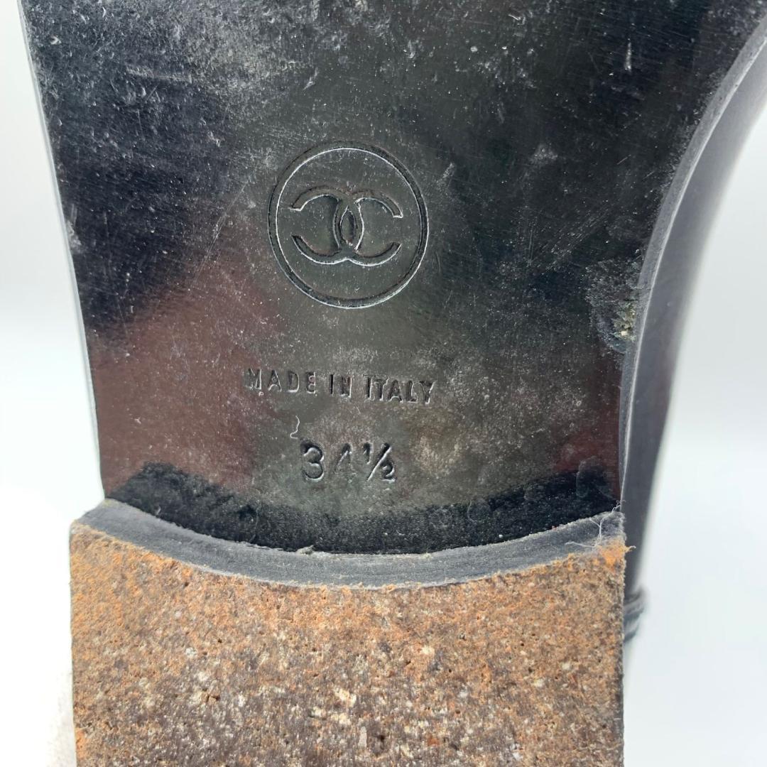 16970✨CHANEL サイドココマーク バイカラー ロング ジョッキーブーツ