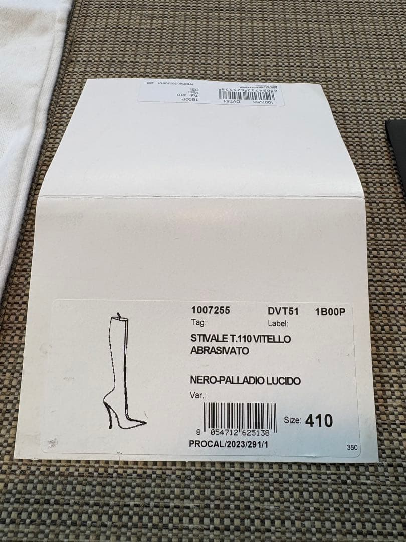 新春SALE!! 【新品】 VERSACE 本革 ハイヒール ロングブーツ