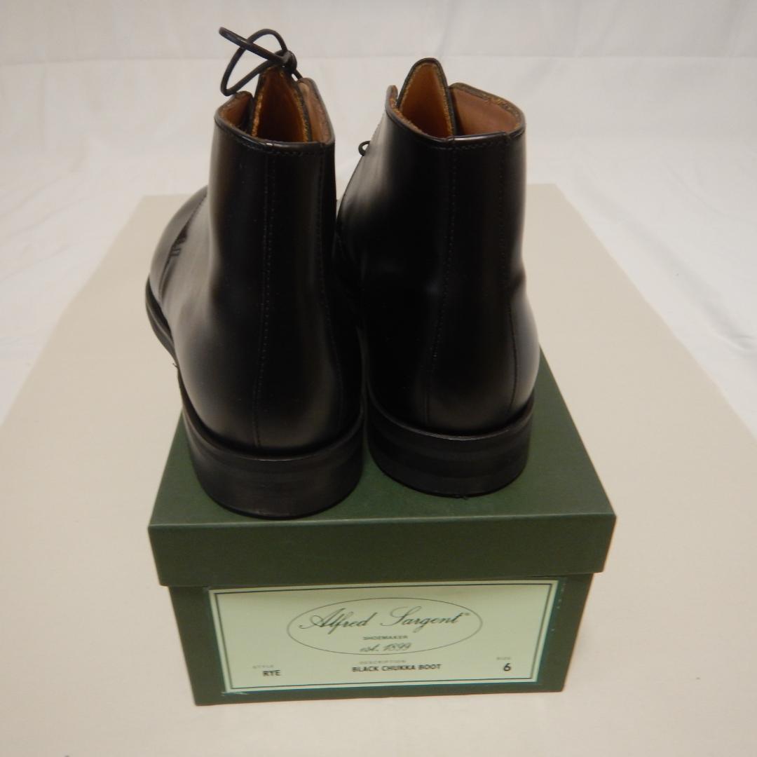 新品未使用 Alfred Sargent チャッカブーツ UK6 BLK
