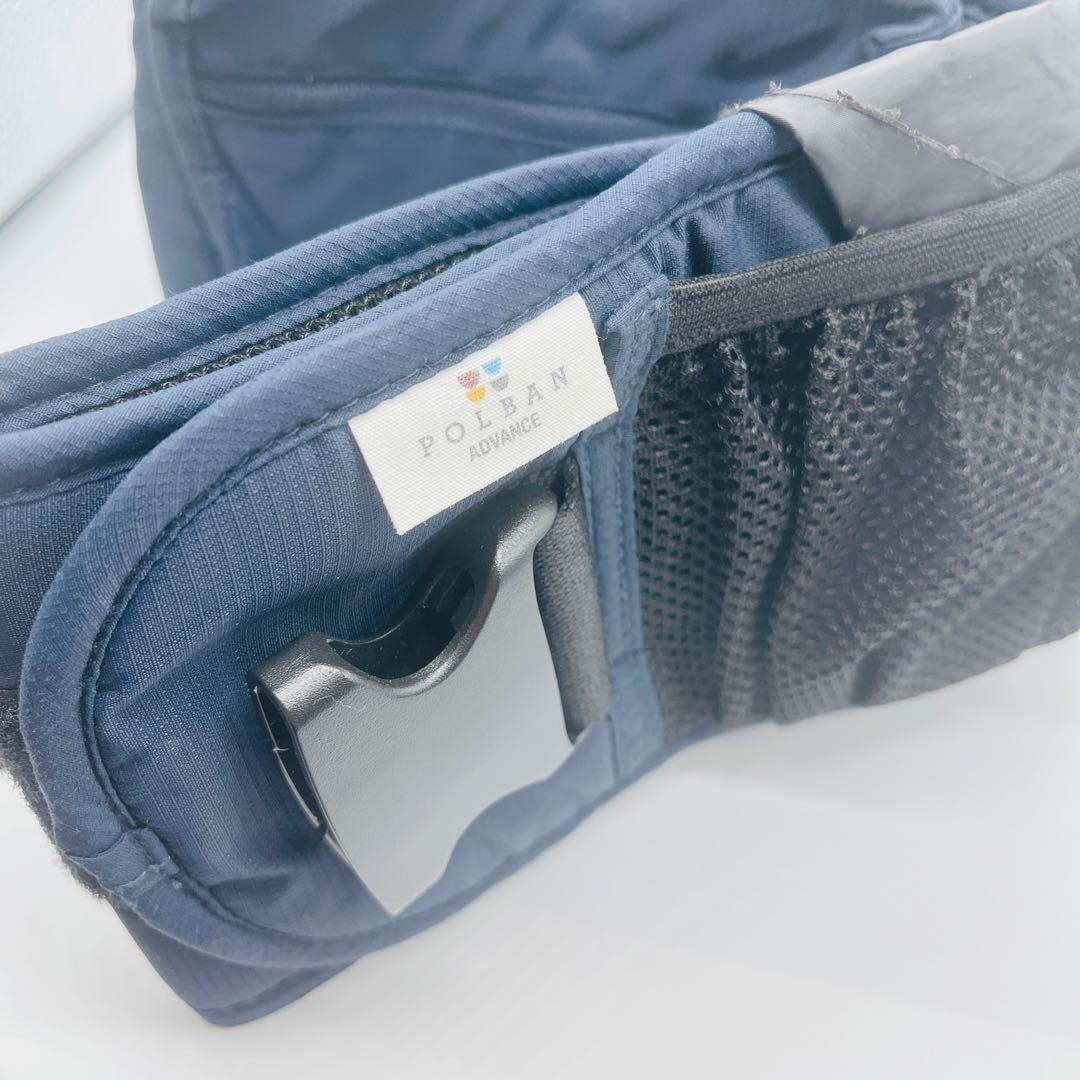 美品　ポルバン アドバンス ヒップシート シングルショルダー付　ネイビー