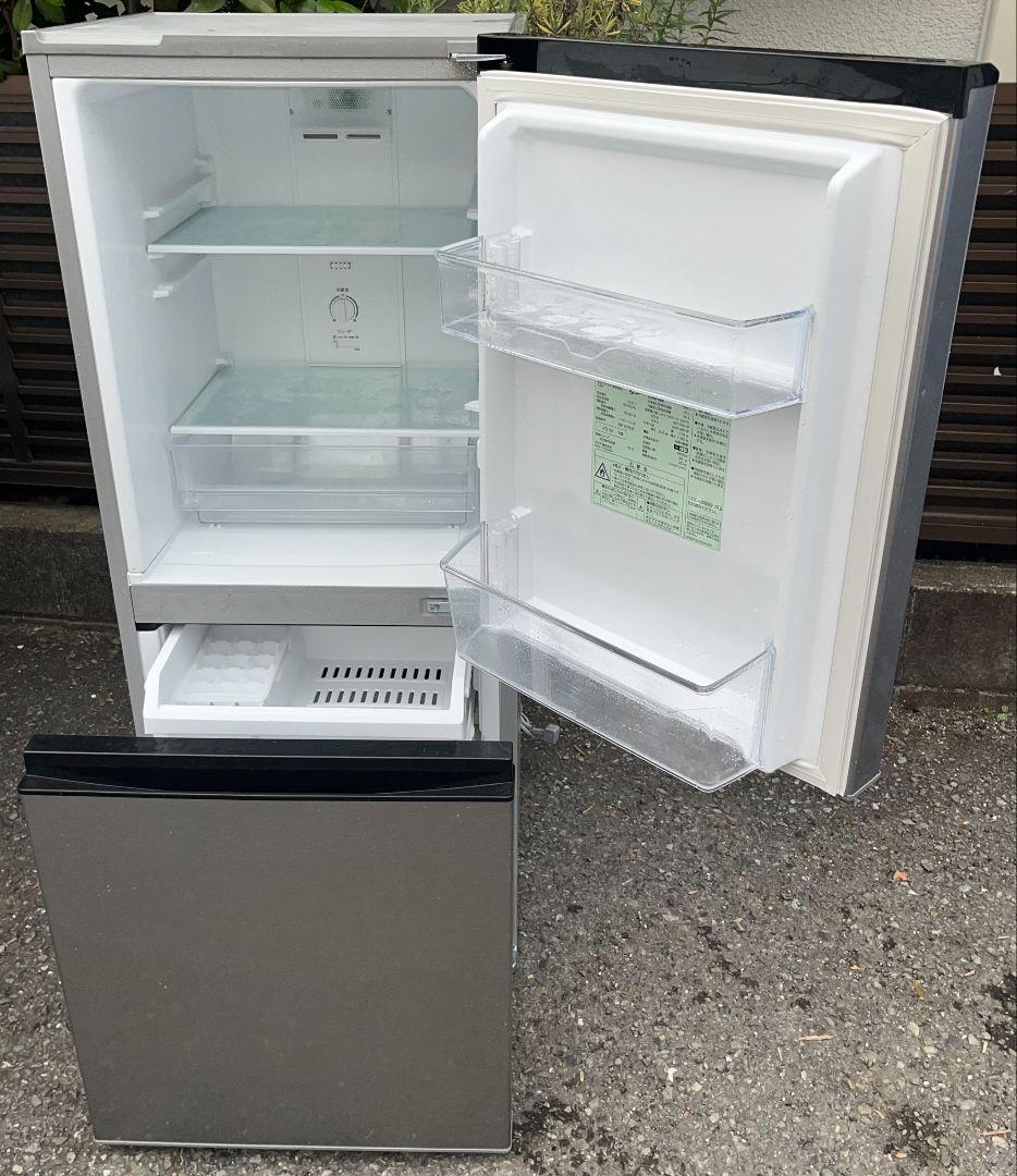 特価アクア冷凍冷蔵庫126L 横縞模様　LED照明静音設計自動霜取り機能付19年