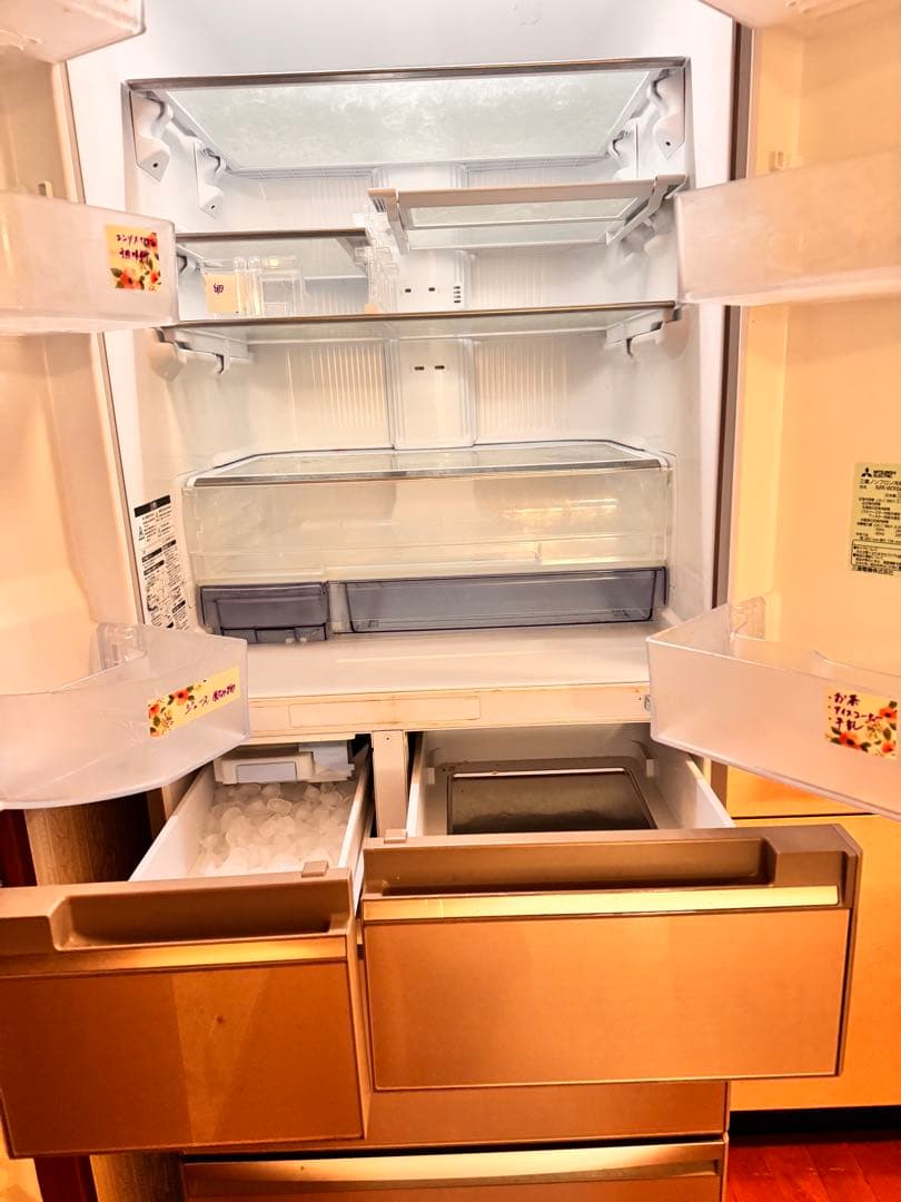 メルちゃん様三菱冷蔵庫MR-WX60A-P 幅68.5cmたっぷり大容量600L