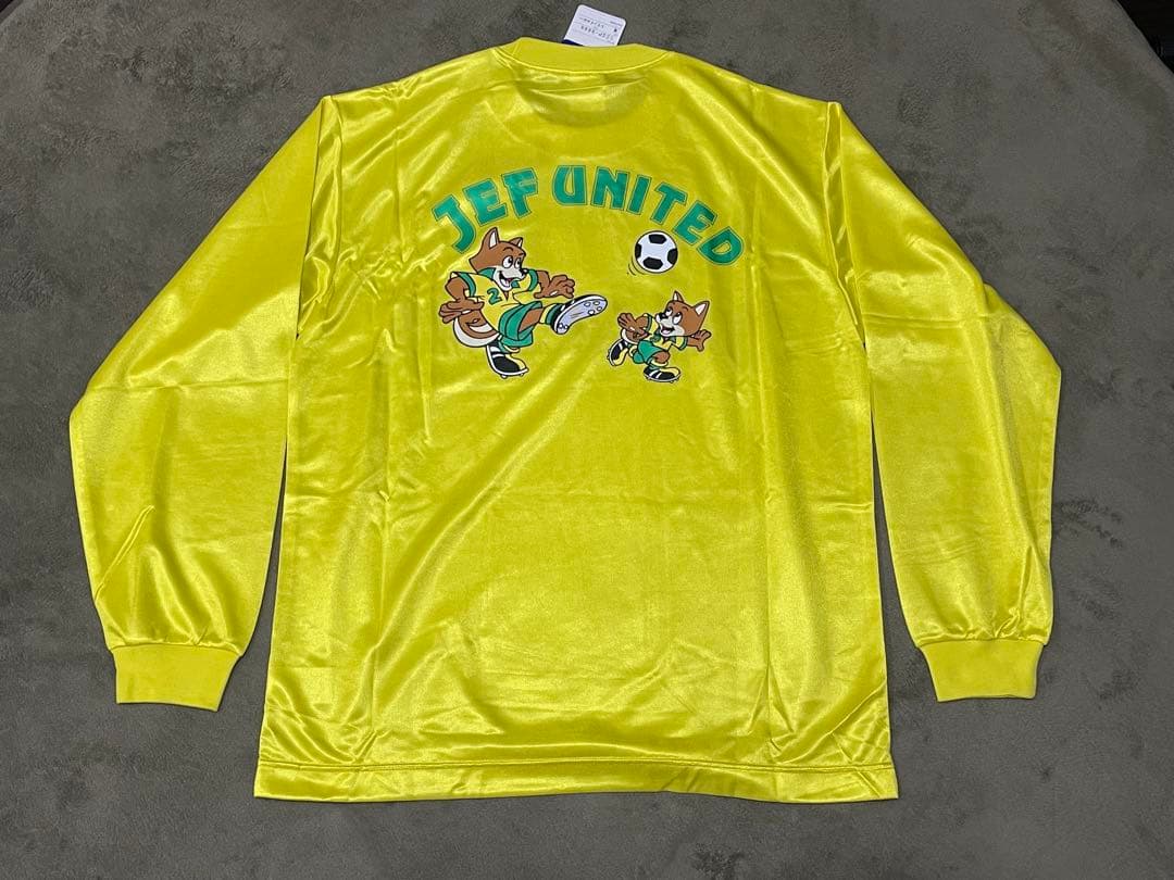【ビンテージ】JEF UNITED イエロー Tシャツ Mサイズ【長袖】