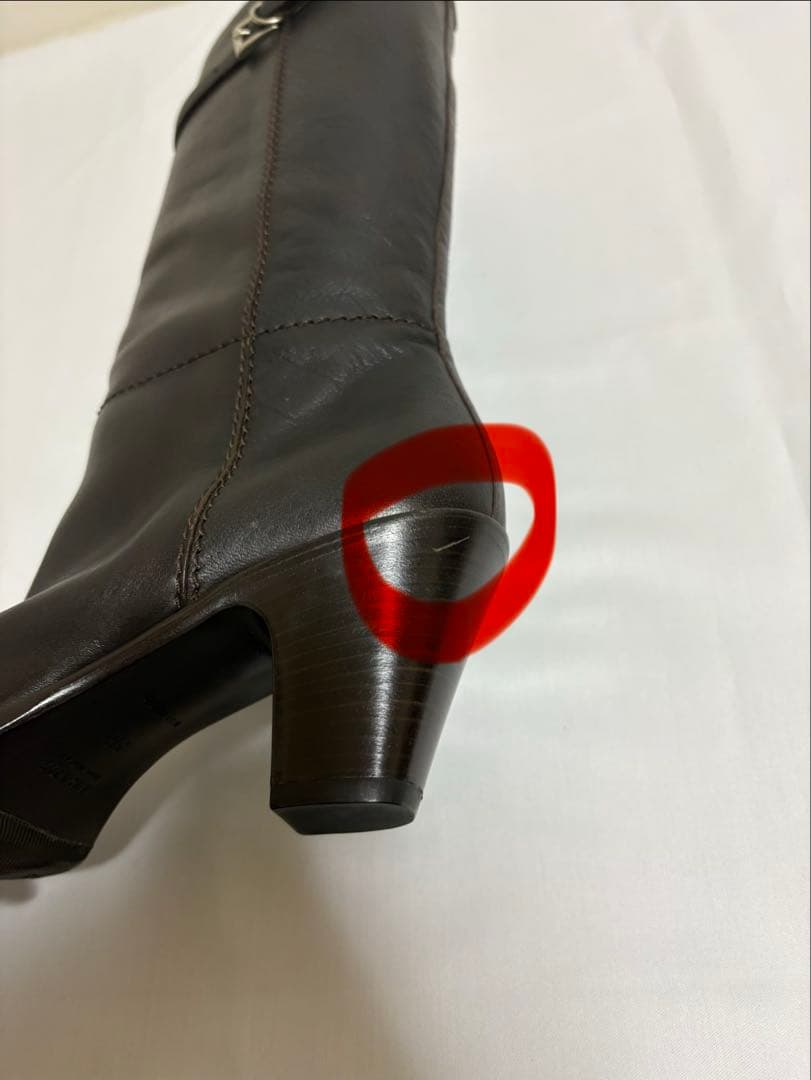 【新品未使用】PRADA プラダ ロング ブーツ ダークブラウン　36