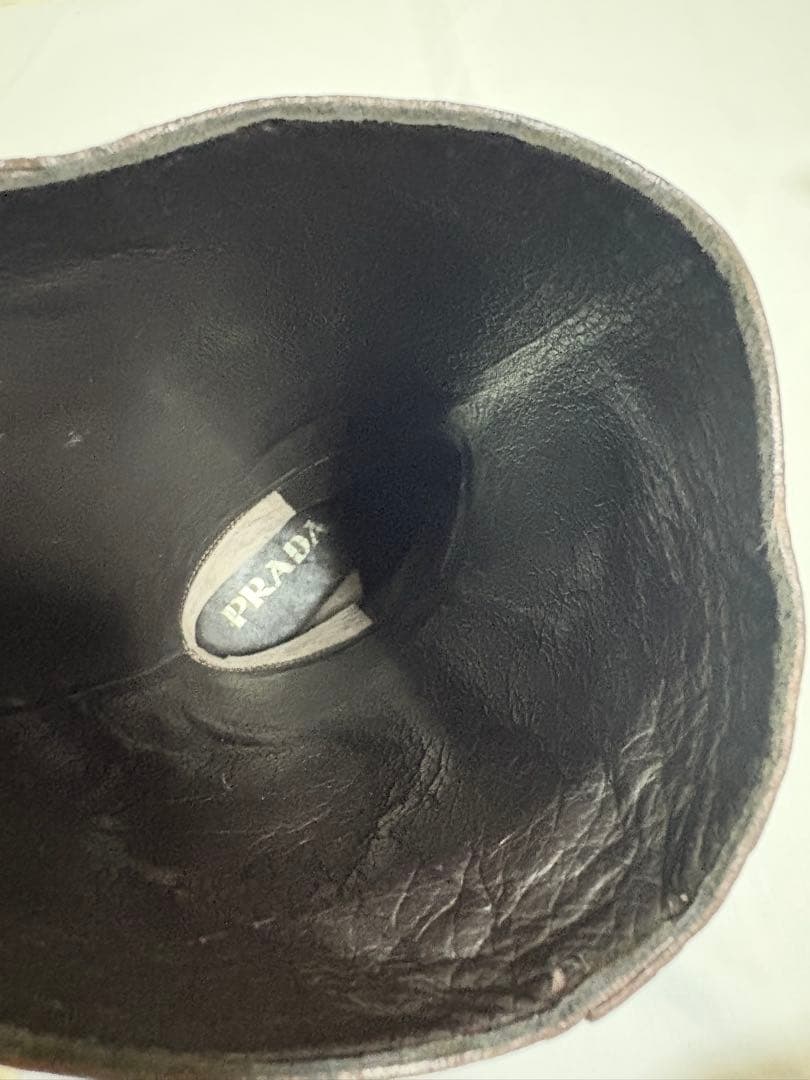 【新品未使用】PRADA プラダ ロング ブーツ ダークブラウン　36