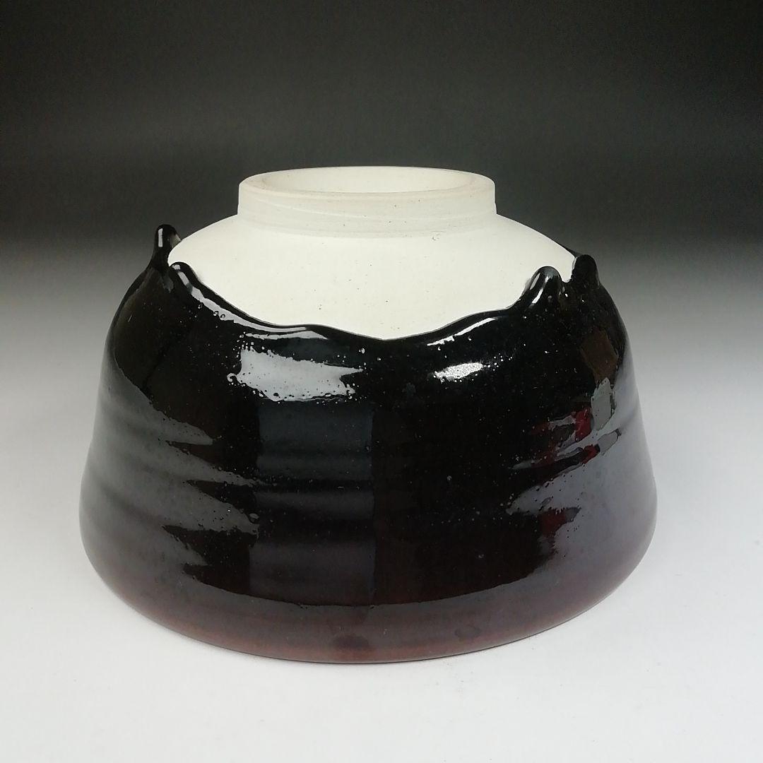 Ｔ４７８　茶碗　『九谷焼』『深厚釉　茶碗』『三代為吉 造』　共箱　抹茶碗　茶道具