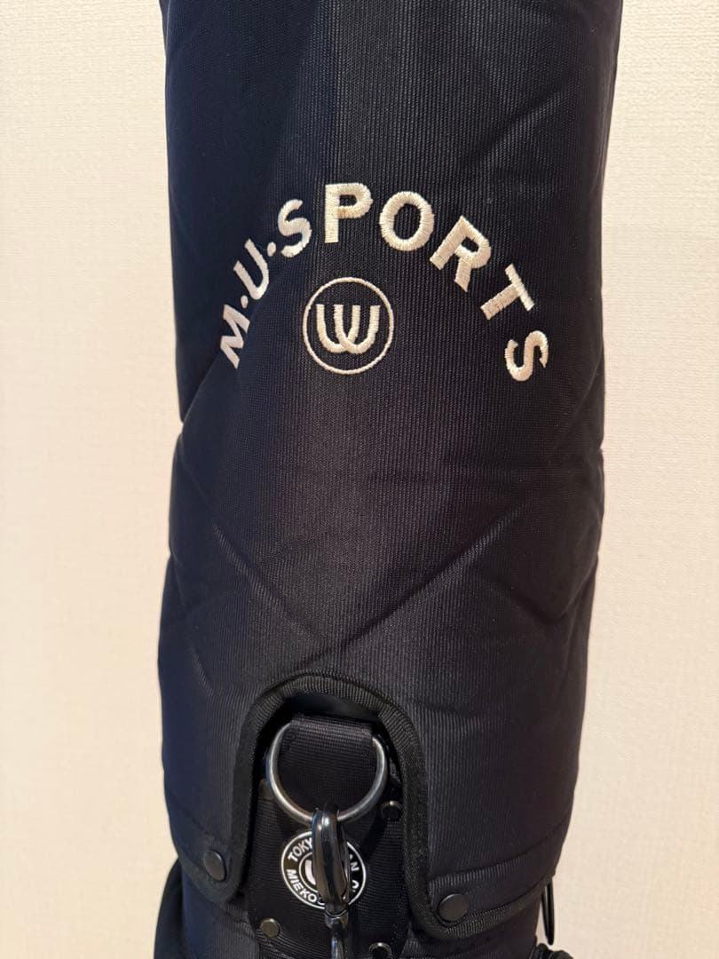【PURU】M.U SPORTS レディースキャディバッグ（ブラック）