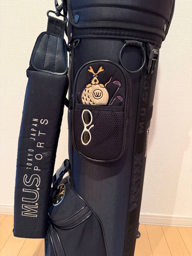 【PURU】M.U SPORTS レディースキャディバッグ（ブラック）