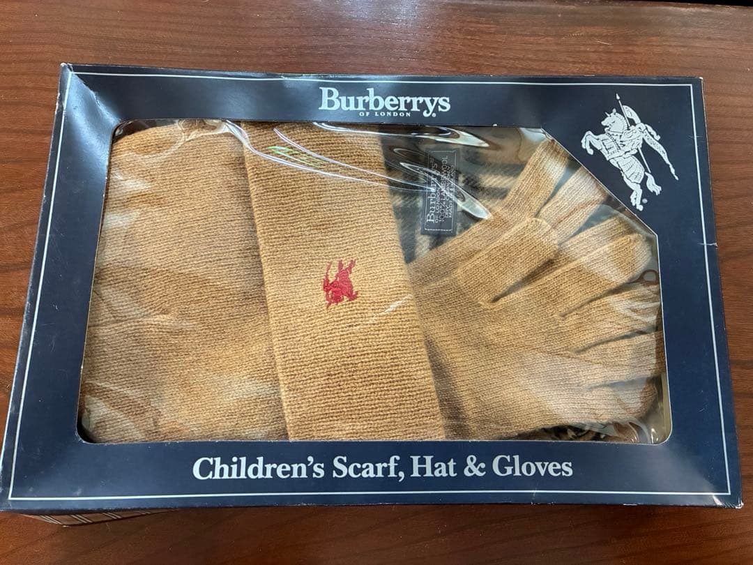 【新品】BURBERRY LONDONバーバリーキッズ　マフラー、帽子、手袋