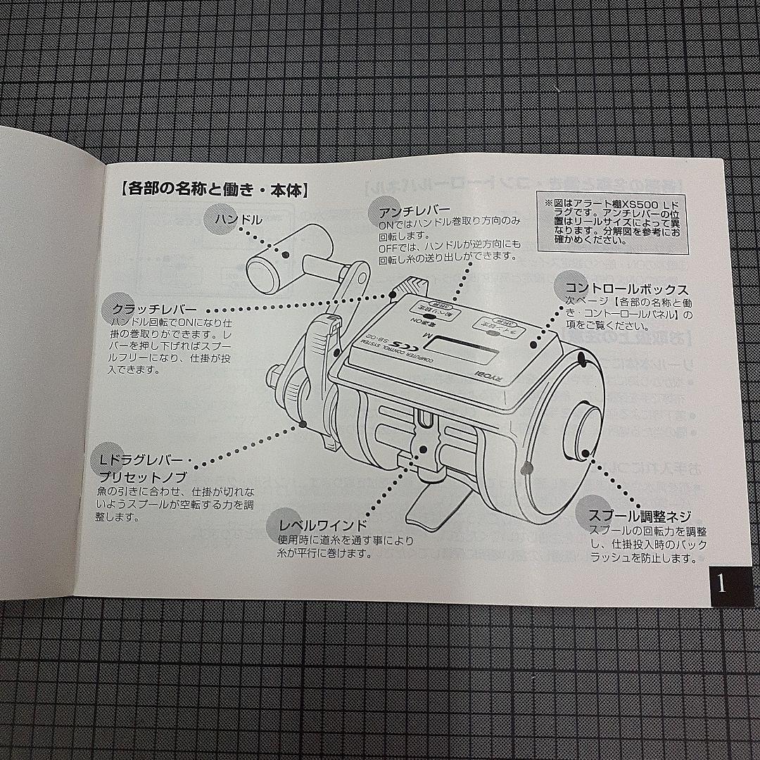 リョービ　船用リール　アラート 棚 XS 700L　カウンター付　新品未使用