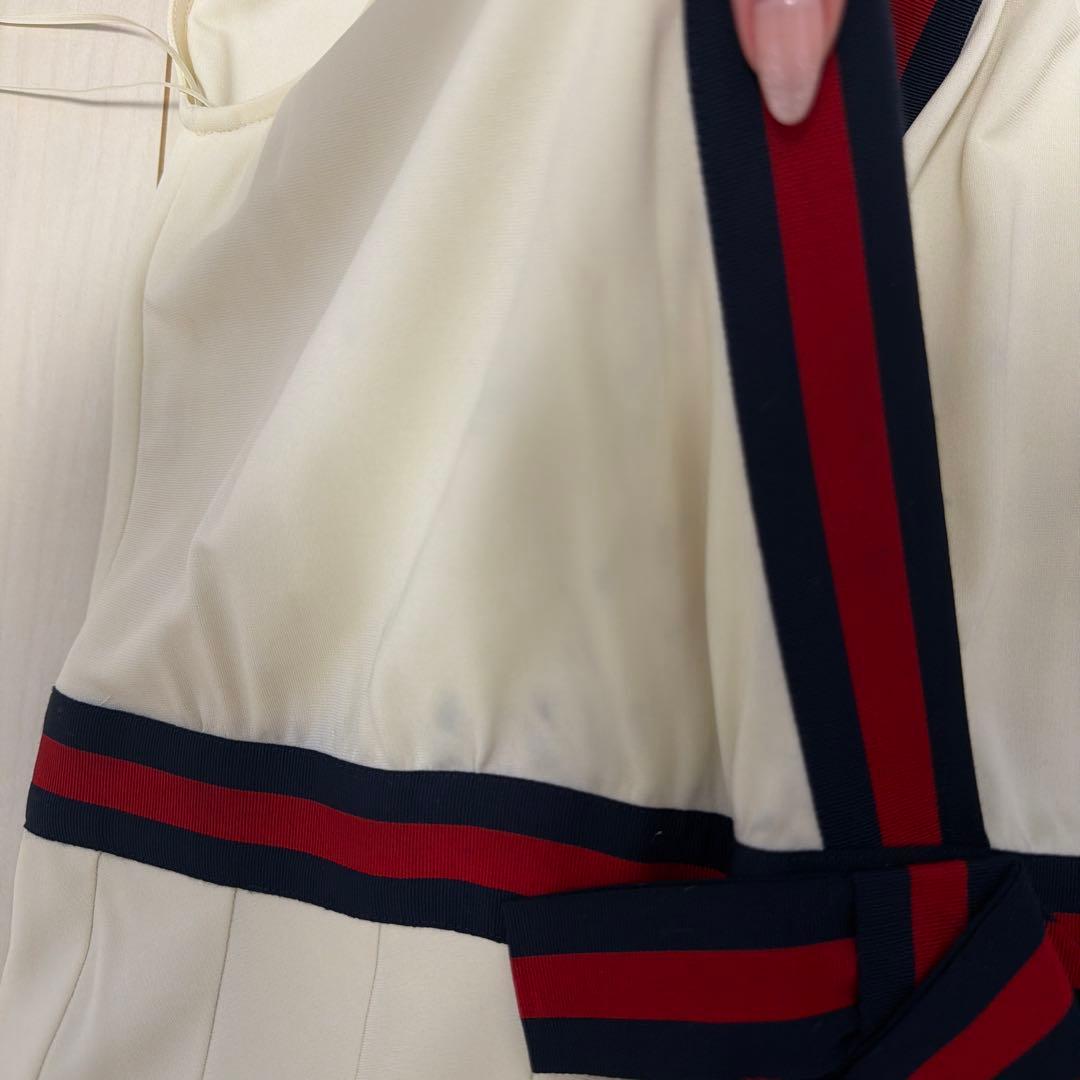 タグ付き✨️GUCCI グッチ　ウェブストライプ　ジャージードレス S