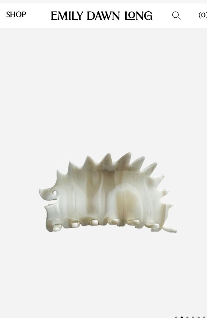 希少✨EMILY エミリー・ドーン・ロング ヘアクリップ ハリネズミ マーブル