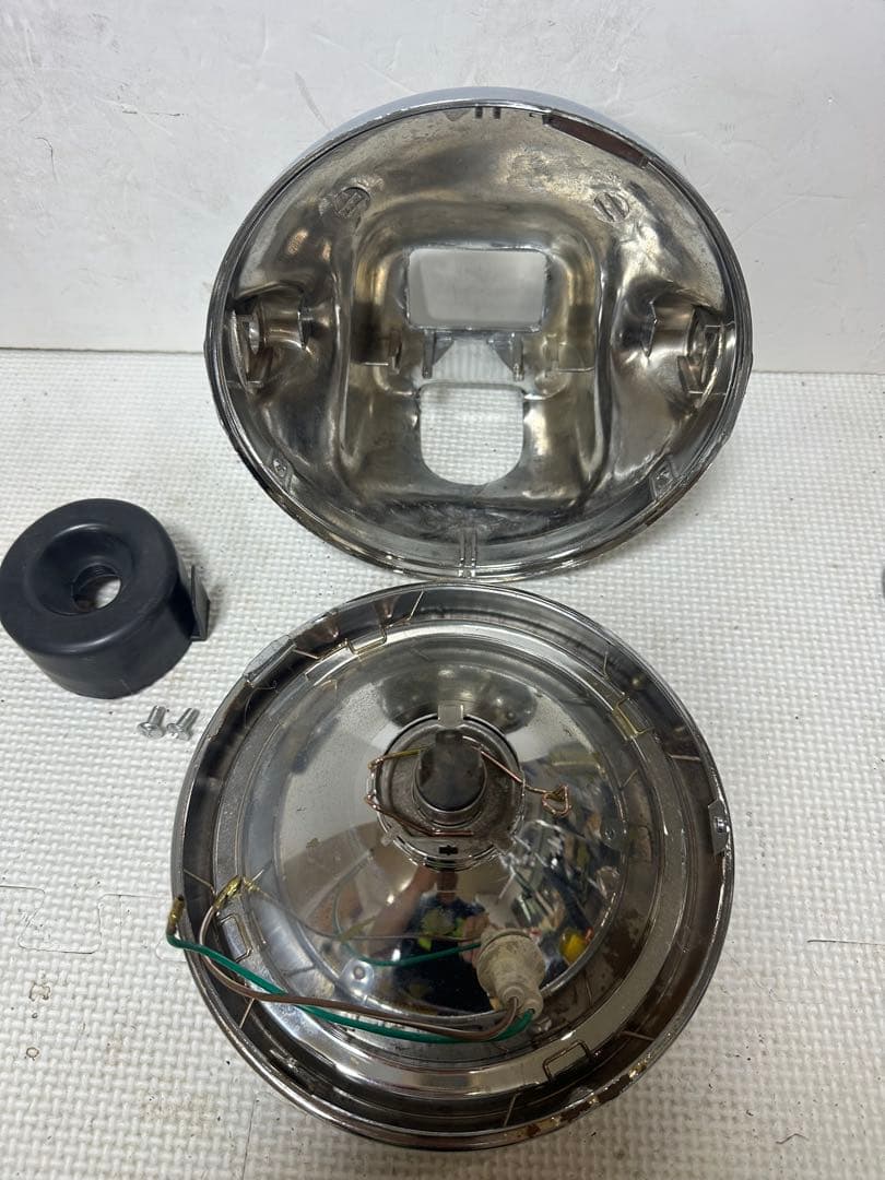 本物/当時物シビエ凹みオスカーヘッドライト/CIBIEへこみマーシャル