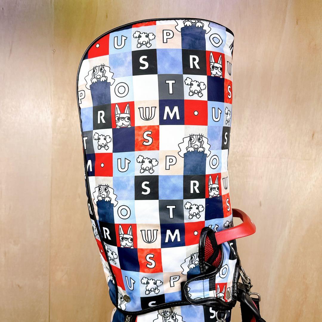 M・U SPORTS MUスポーツ キャディバッグ レディース ポーチ付き 総柄