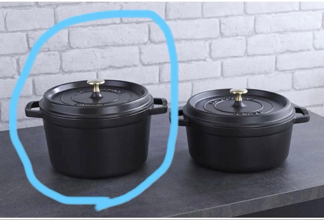 staub ストウブ グランドココット24cm ブラック 40502-285深鍋