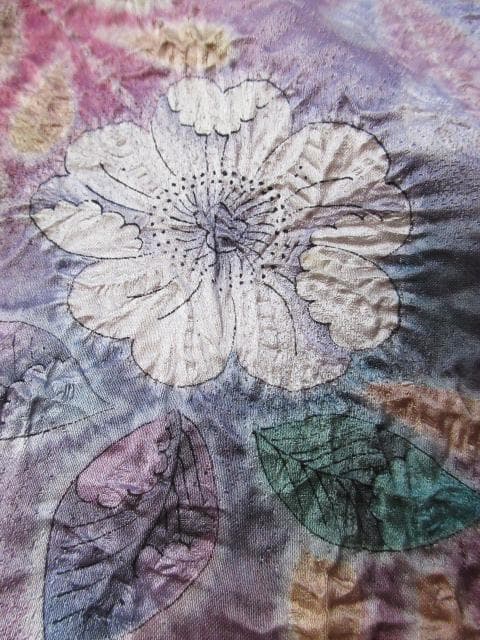 未着用に近い！辻が花＊落款付き＊総柄＊ラグジュアリー＊訪問着＊１６２ｃｍ＊裄６７