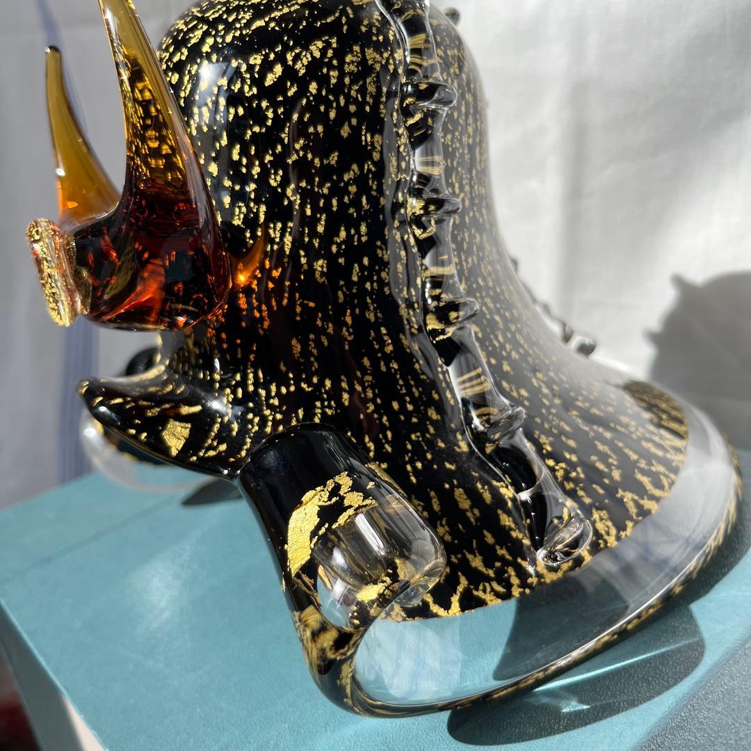 マルティグラス Multi Glass 兜飾り 金彩 五月飾り 端午の節句 置物