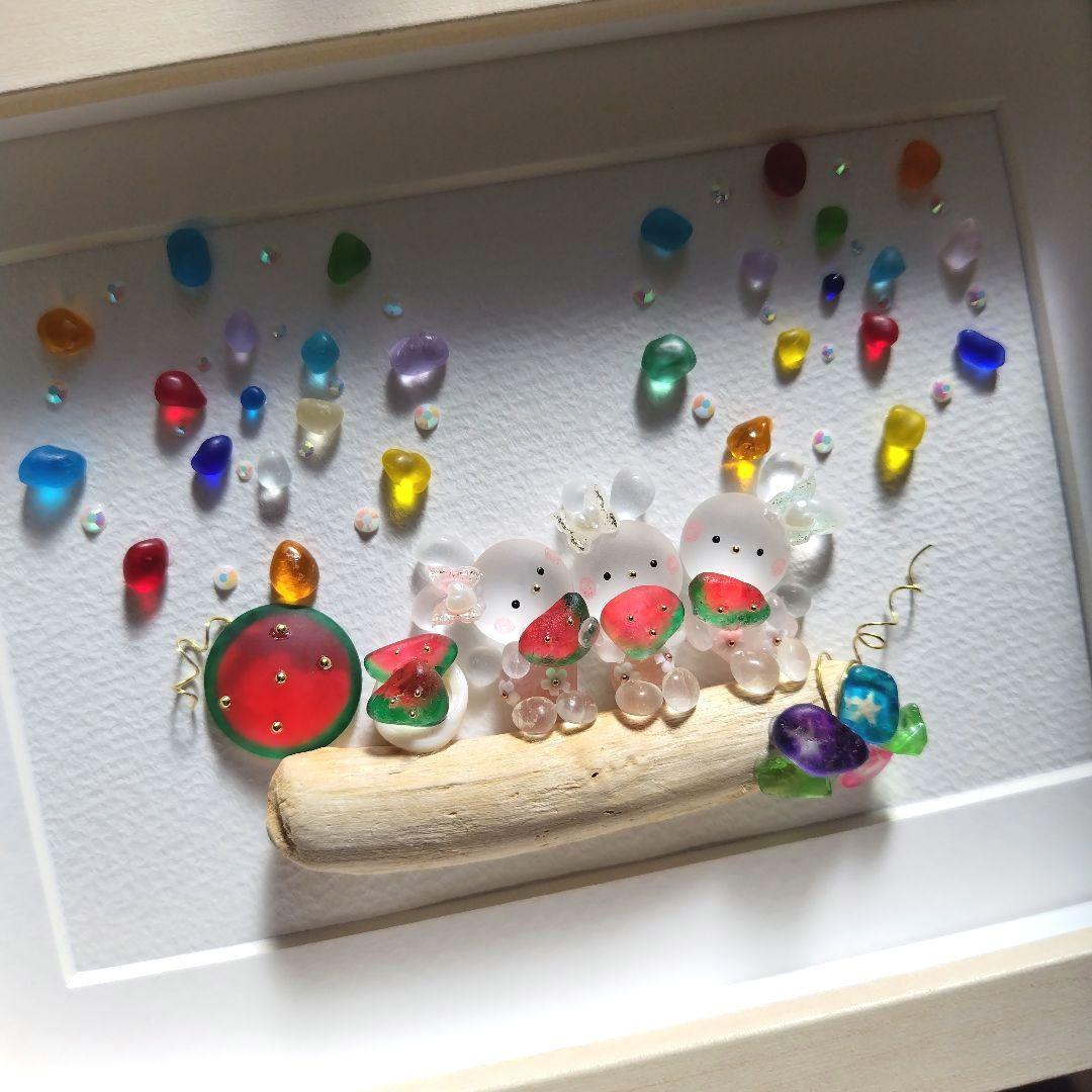 ゆうちゃむ様 シーグラスアート『 .。.:Summer.。.:*』