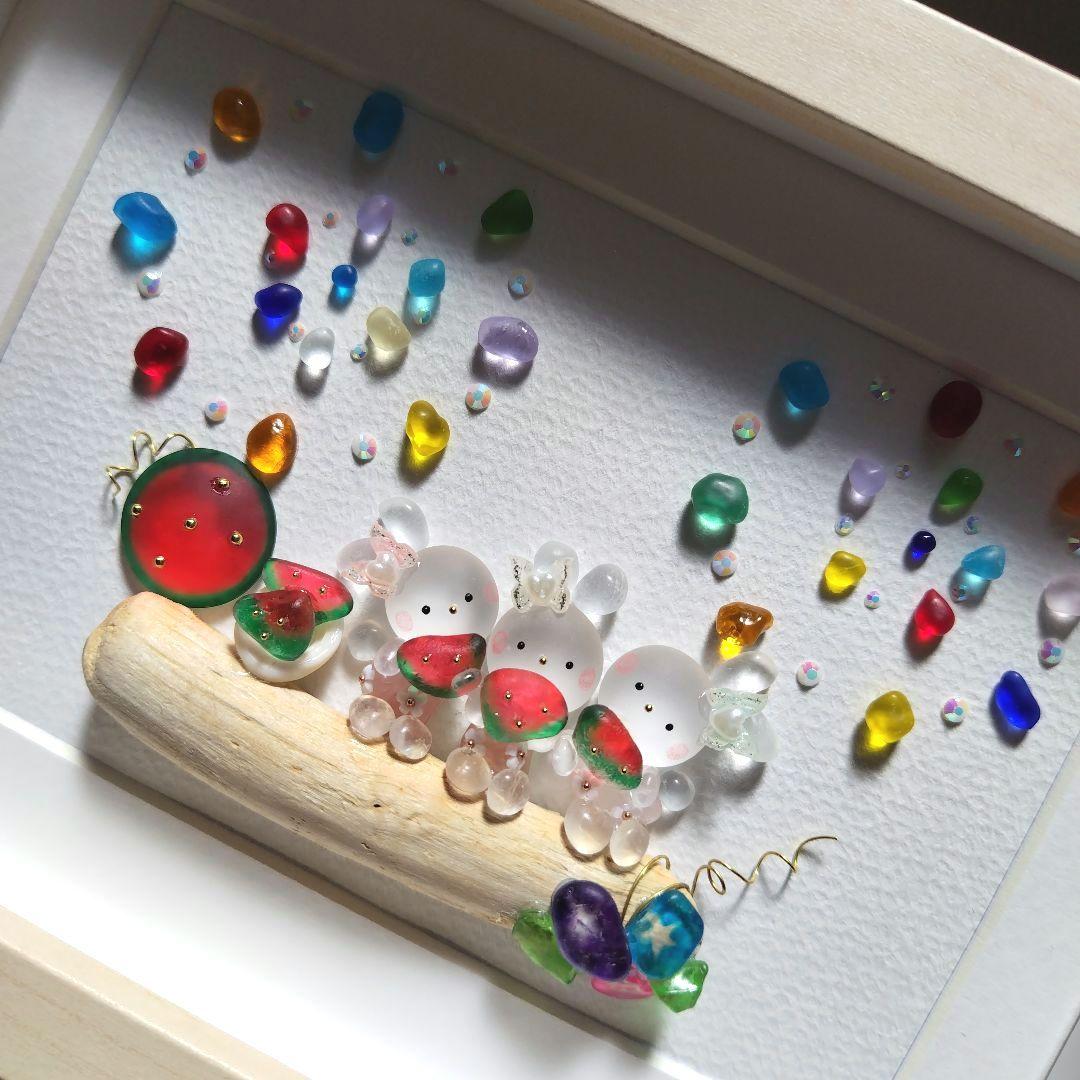 ゆうちゃむ様 シーグラスアート『 .。.:Summer.。.:*』