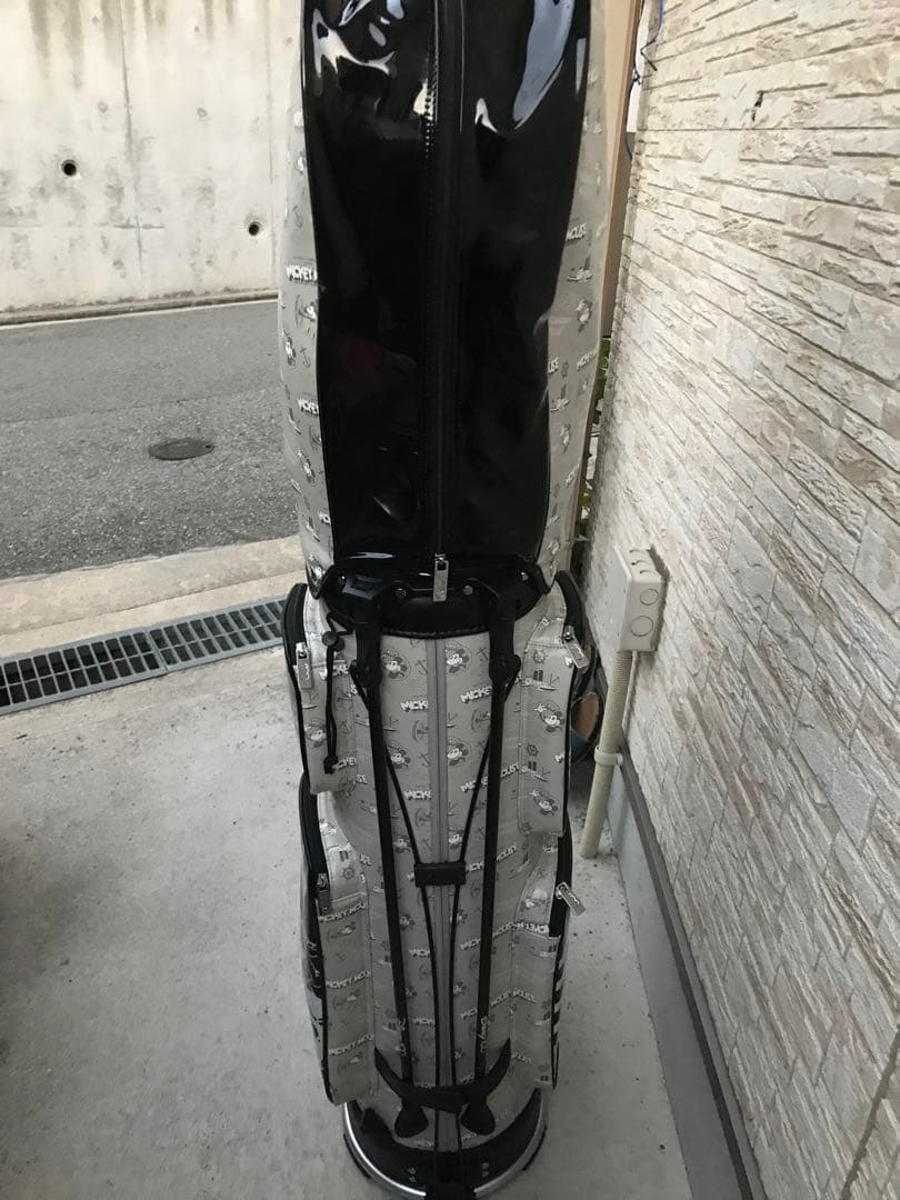 Lyny Disney100 ミッキーマウス キャディバッグ グレー・ブラック